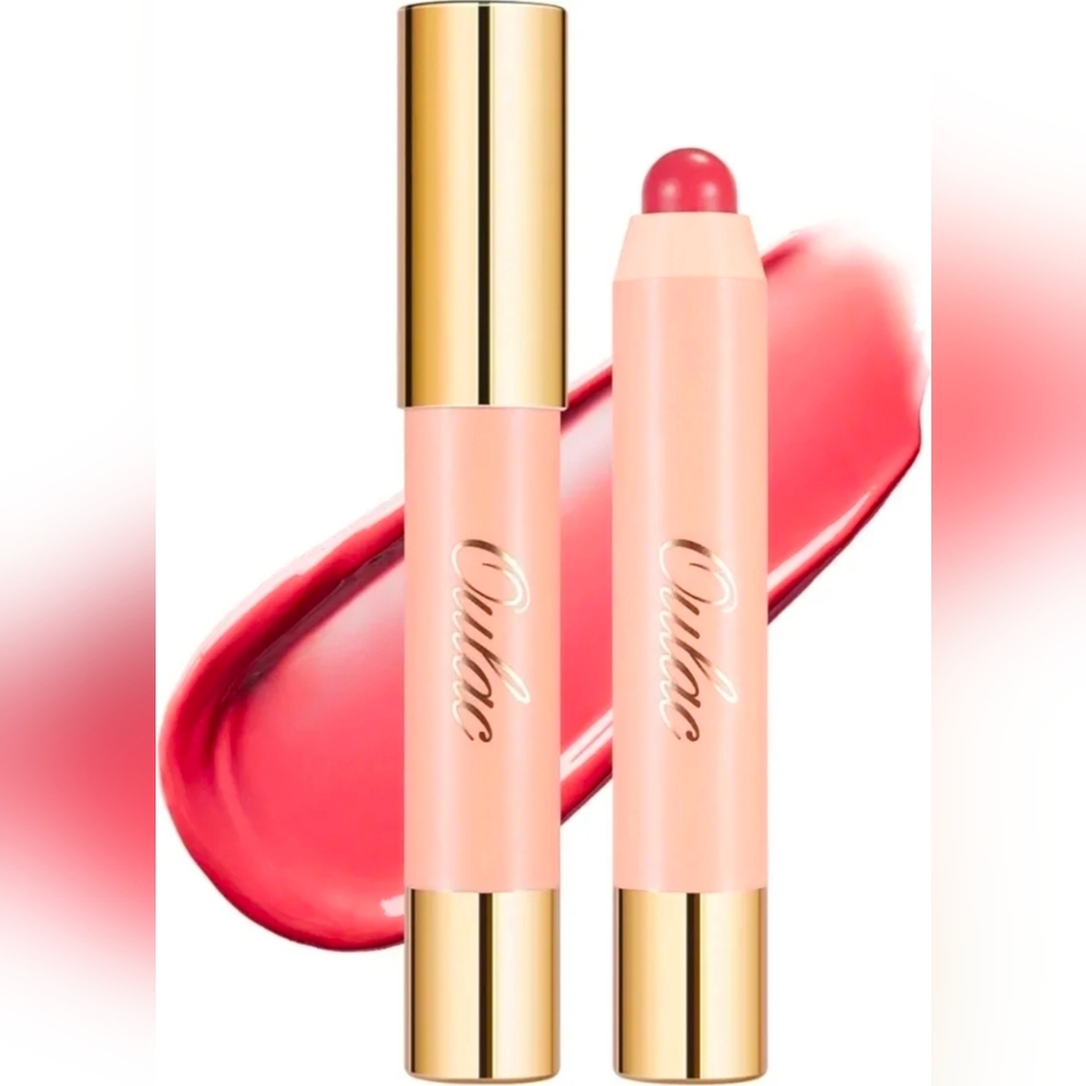 Oulac Pink Nude Lipstick Moisturizing Tinted Lip Balm-Lip & Cheek Color Stick